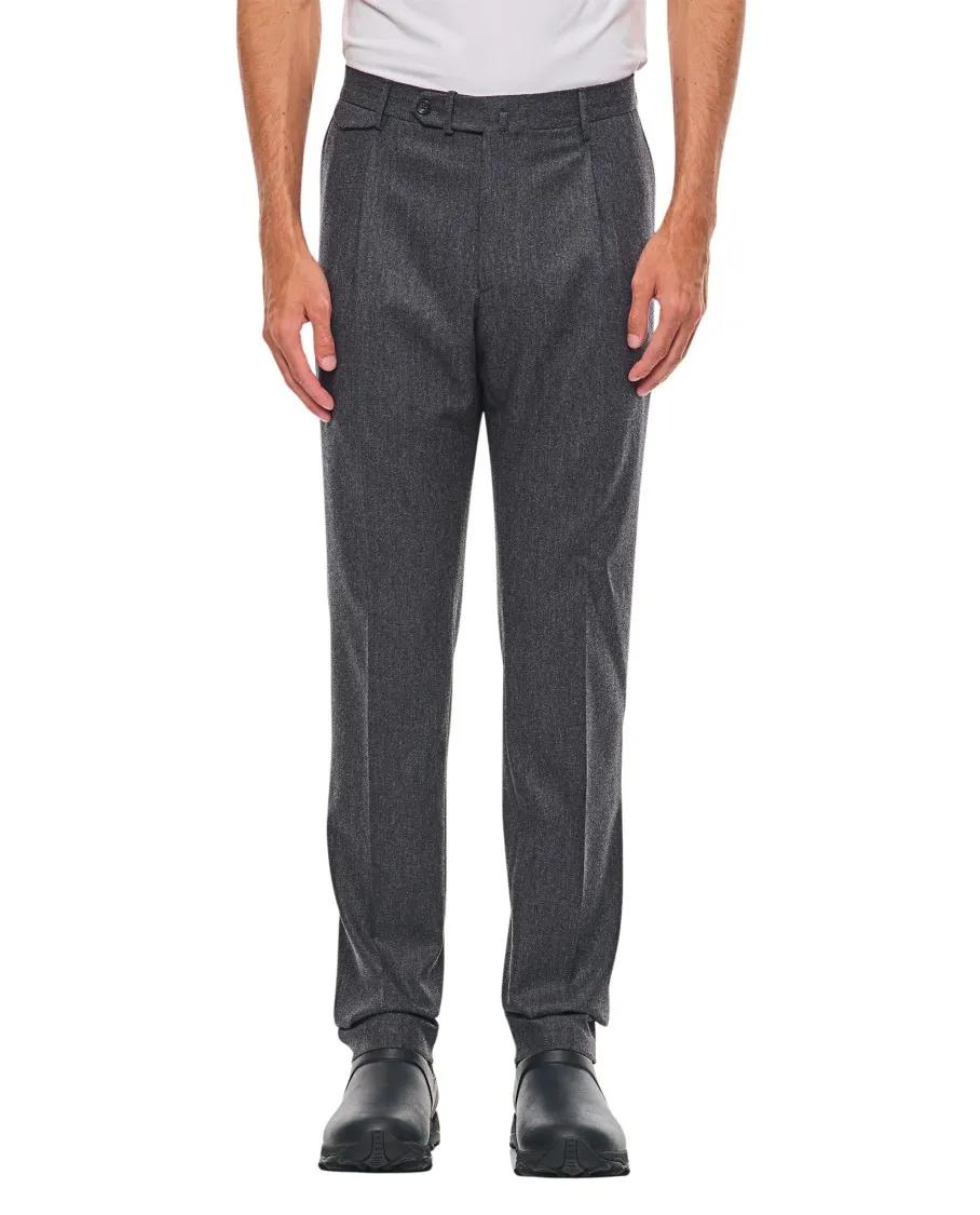 Tagliatore - One Front Flap Pocket Pants - Größe 46 - grau