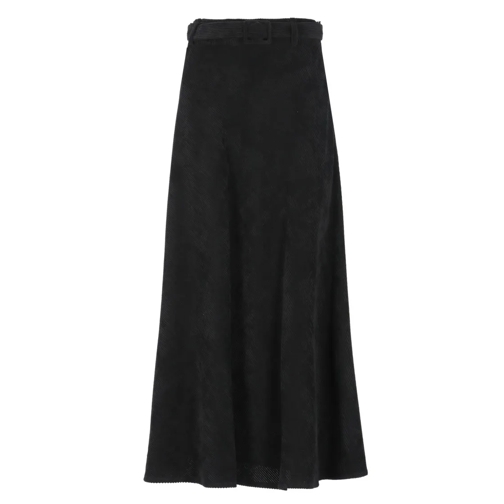 D. Exterior Minirokken Black Corduroy Skirt Black