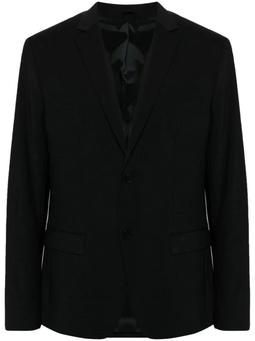 Calvin Klein - Black Wool Jacket - Größe 50 - schwarz