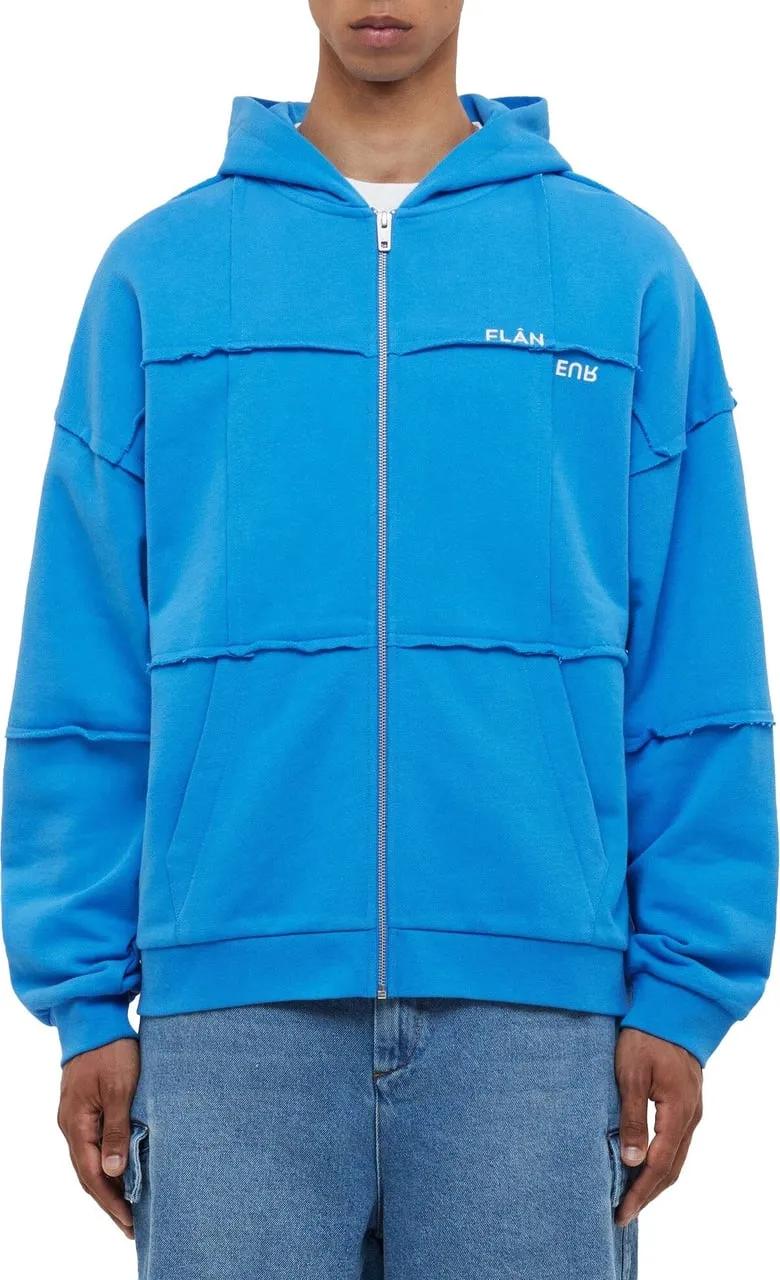 Thumbnail - Flâneur - Cut & Sew Zip-Up Hoodie  Cobalt Blue - Größe S - blue