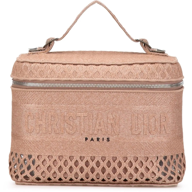 Christian Dior Kosmetiktasche Mesh Embroidered Diortravel Vanity Case rose