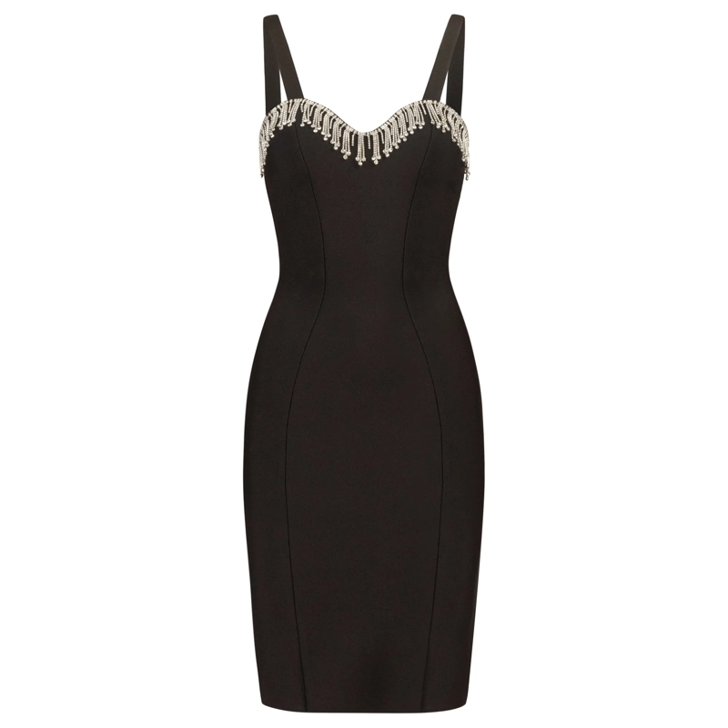 Kraimod Minikleid Bandagekleid schwarz