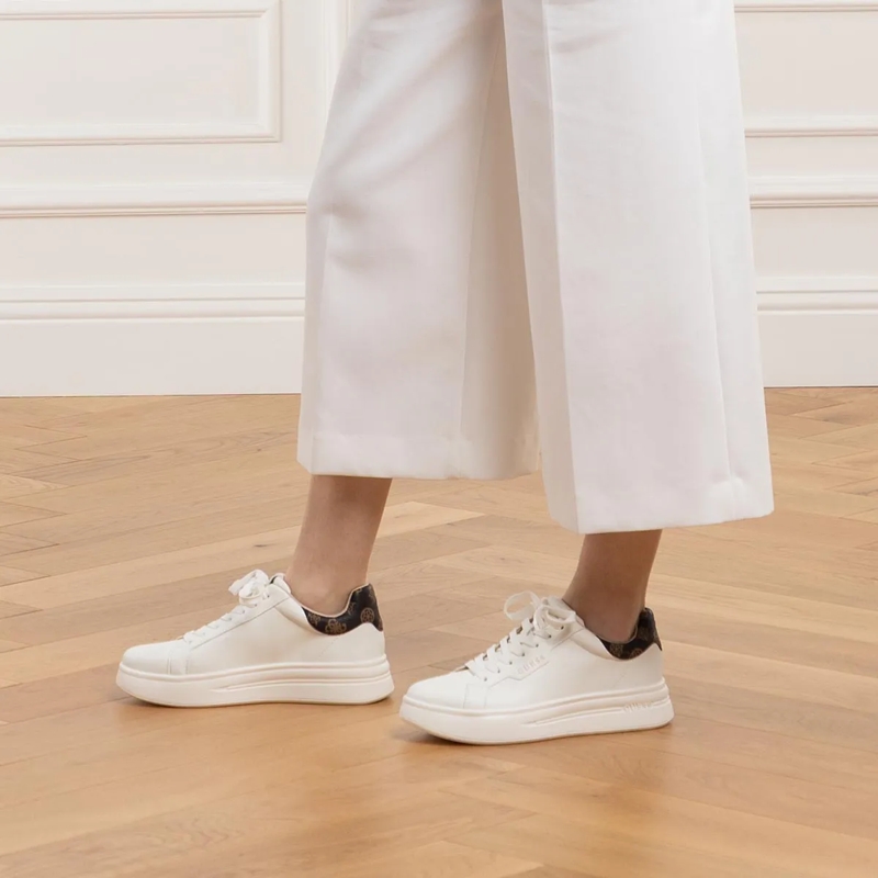 Guess Low-Top-Sneaker Winnie White Brown Ocra(Image 2)