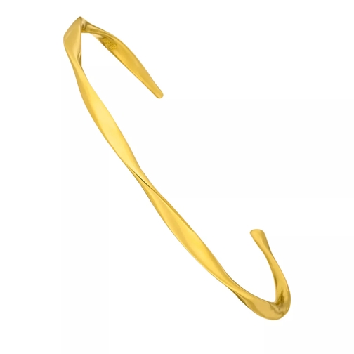 Leaf Bracelet Twist 18K Yellow Gold-Plated Manchette