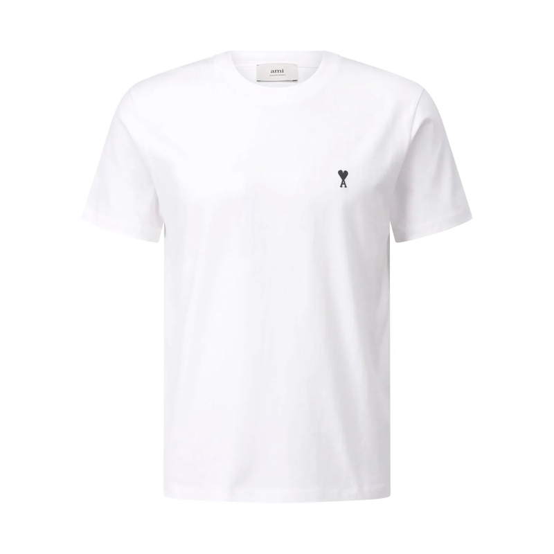 AMI Paris T-shirt T-Shirt mit Logo Weiß
