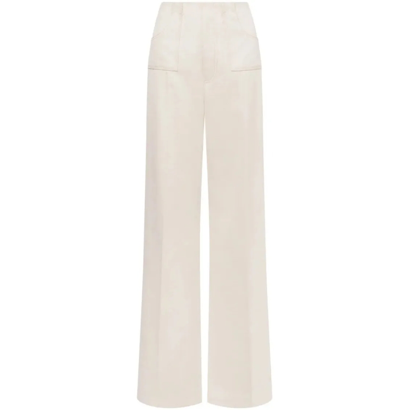 Philosophy Di Lorenzo Serafini  Classic Tailored Pantalone With Straight Leg Cut Neutrals