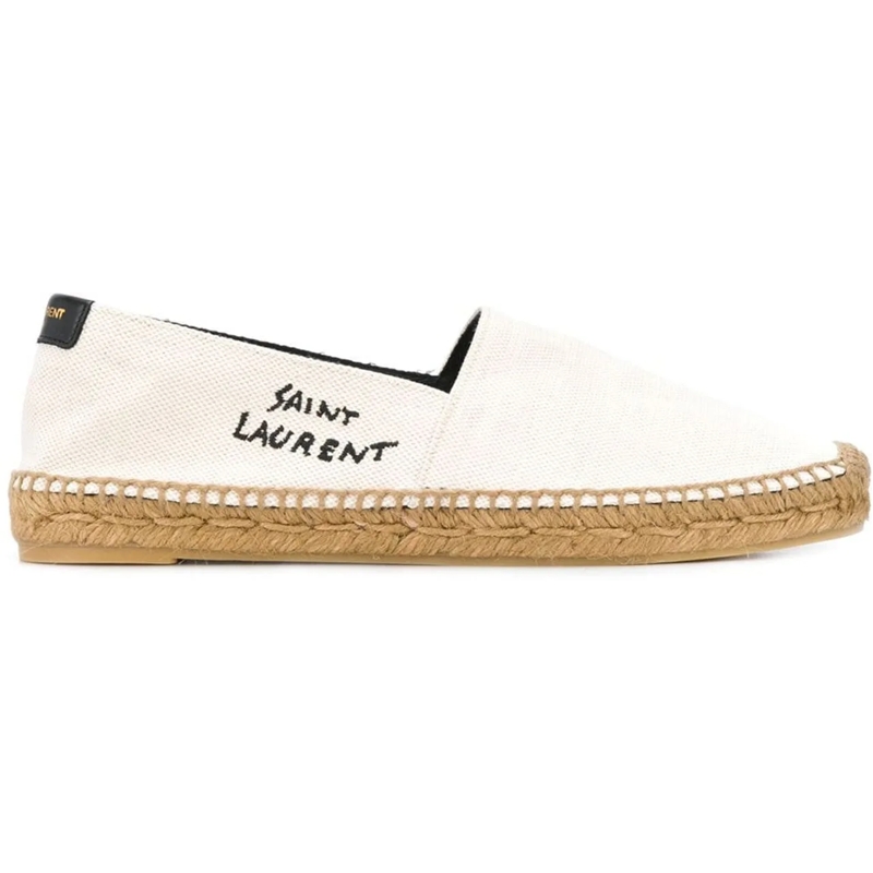 Saint Laurent Espadrilles Flat Shoes Beige beige