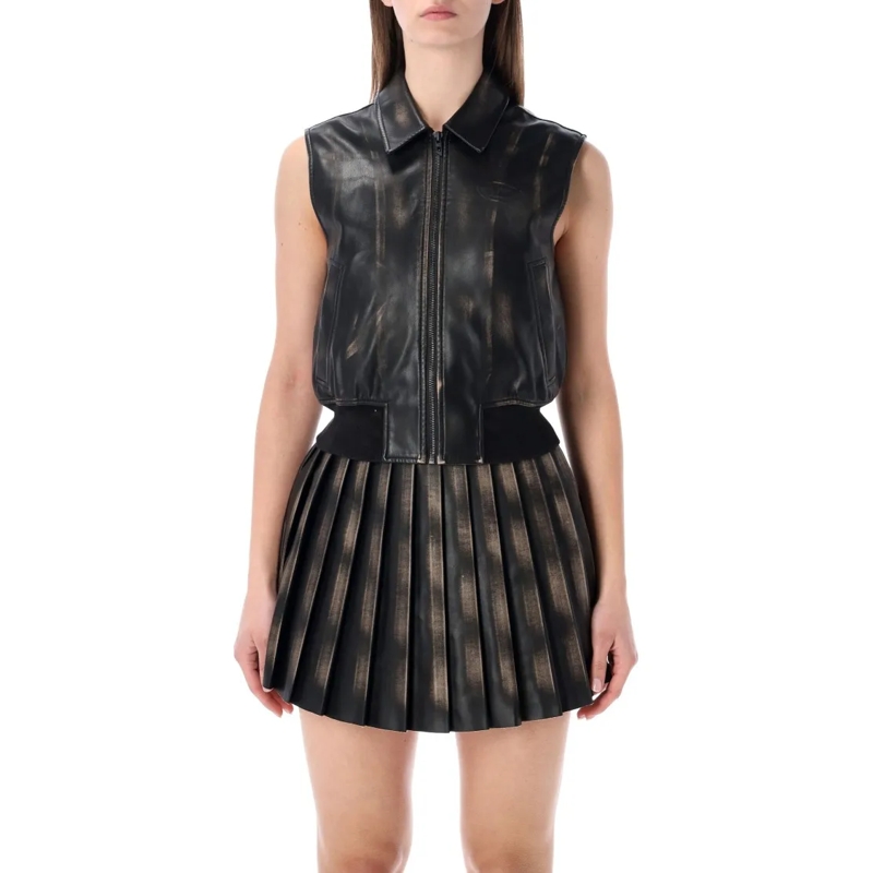 Diesel Blouson aviateur G-Inko Sleeveless Bomber Jacket Black