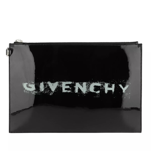 Givenchy Iconic Print Pouch Leather Black Borsetta per il trucco