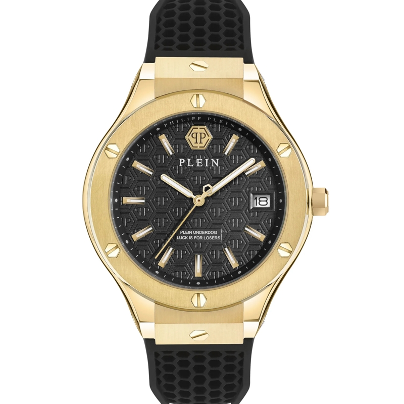 Philipp Plein Quarzuhr Quarz-Analoguhr Plein Underdog gold
