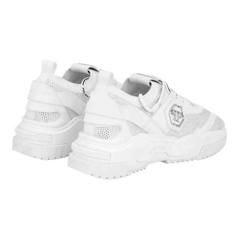 Philipp Plein Low-Top-Sneaker Low-Top Sneakers Predator Strass weiss(Image 3)