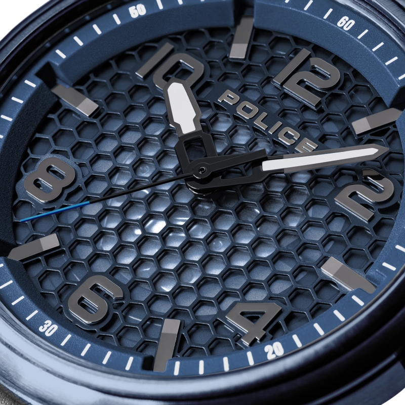 Police Automatikuhr Quarzuhr Protector blau(Image 4)