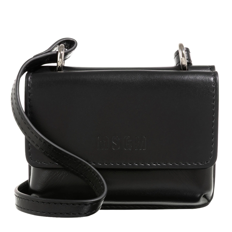 MSGM Micro Tas Crossbody Bag Black(Image 3)