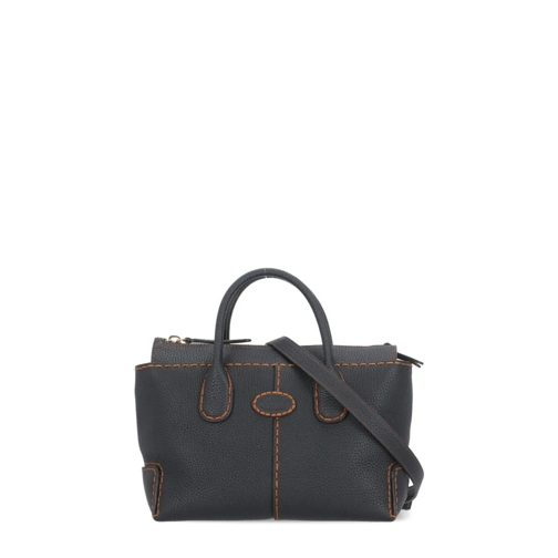 Tod's Leather Shoulder Bag Black Schoudertas