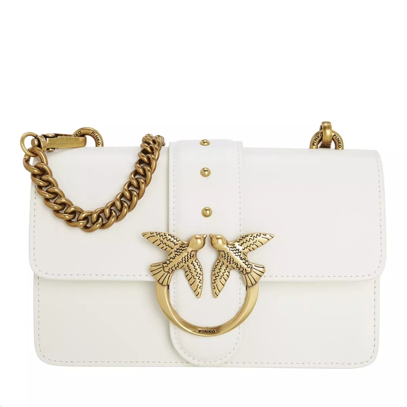 Pinko Crossbody Bag Love Mini Icon Simply 12 Cl Bianco Banco Antique Gold