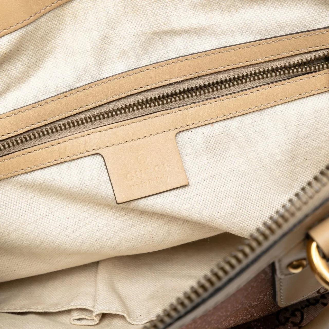 Thumbnail - Gucci Hobo Bags - Medium GG Lurex Scarlett Satchel - Gr. unisize - in Braun - für Damen