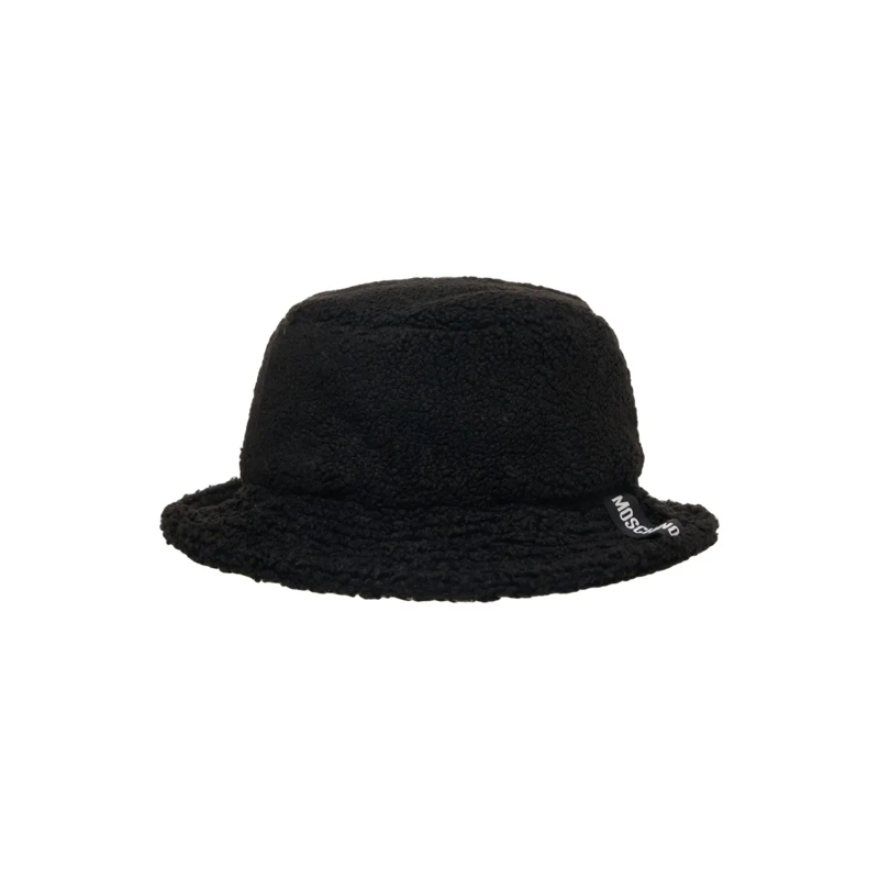 Moschino Hoed Faux Fur Bucket Hat Black