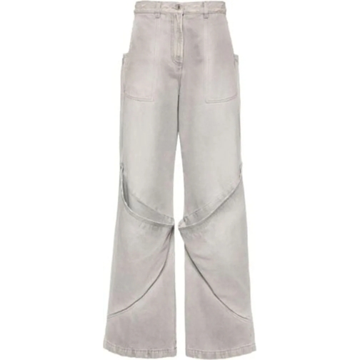 The Attico Slim Fit Jeans Pantaloni Lunghi Vintage Grey grau