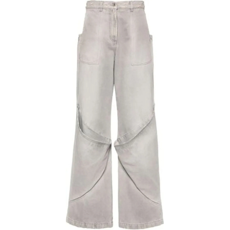 The Attico Jeans Slim Fit Pantaloni Lunghi Vintage Grey grau