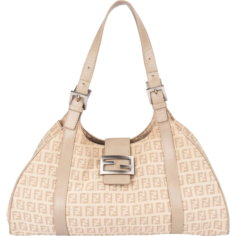 Fendi Schultertasche Fendi FF Monogram Zucca Handbag mehrfarbig
