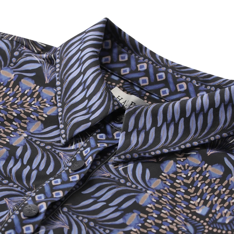 Hale Bob Bluse Bluse mit gerafften Ärmeln blau(Image 3)