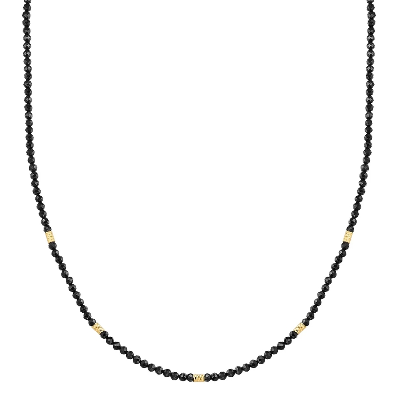 Glanzstücke München Mittellange Halskette Sterling Silber Halskette Spinell gold