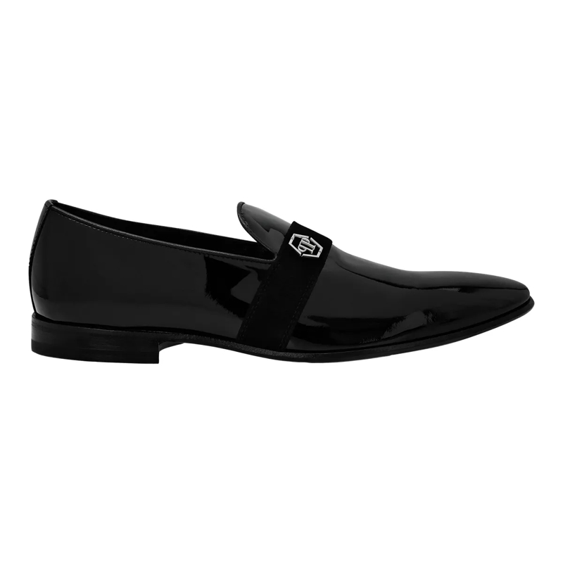Philipp Plein Slip-On-Sneaker Patent Leather Loafers Hexagon schwarz(Image 2)