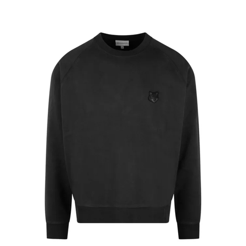 Maison Kitsune Bold Fox Head Patch Oversize Sweatshirt Black 