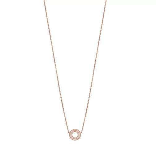 Emporio Armani Sterling Silver Pendant Necklace Rose Gold Medium Necklace