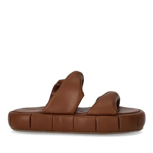 Themoirè Phoenix Brown Slide Brown Slipper