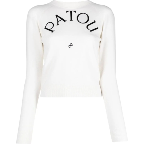 Patou Sweatshirts Sweaters White weiß