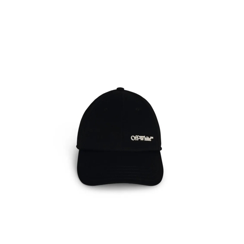 Off-White Black Cotton Cap Black Chapeau