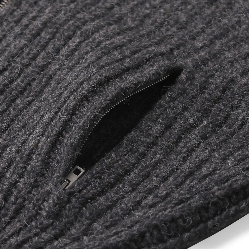 Lemaire Cardigan Strickjacke aus Alpaka-Yak-Mix grau(Image 4)