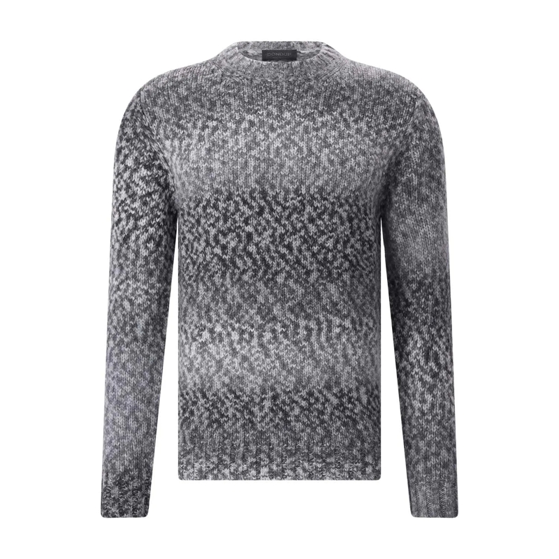 Dondup Pullover Rundhalspullover aus Woll-Mix grau