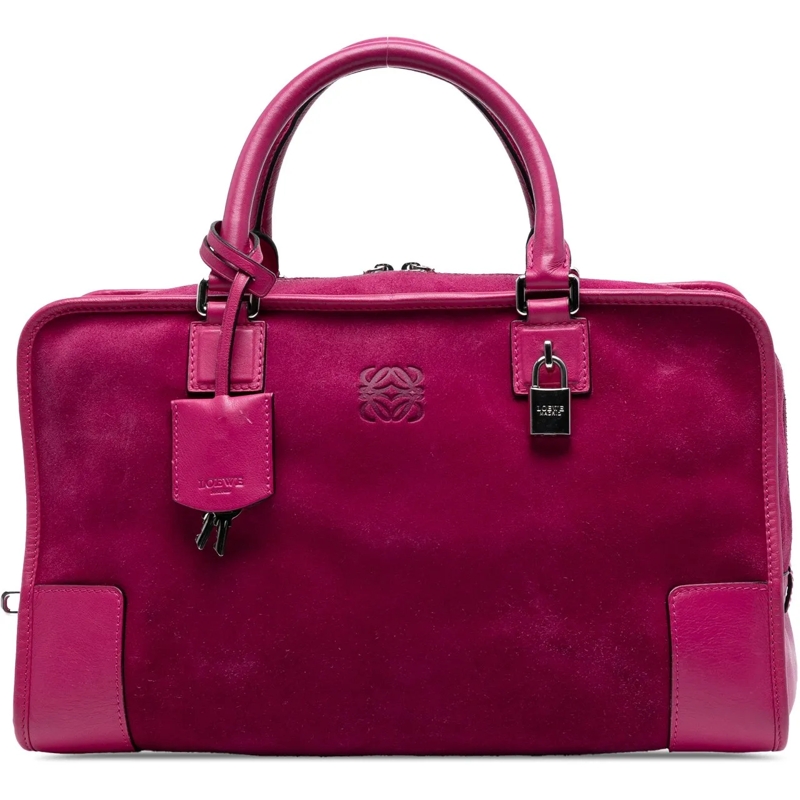 Loewe Fourre-tout Suede Amazona 36 rose