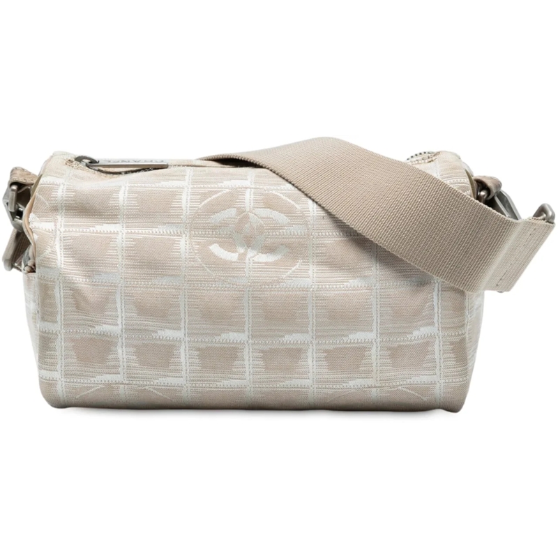 Chanel Schultertasche New Travel Line Cylinder Bag braun