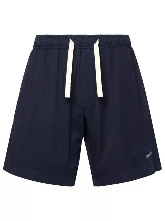 Palm Angels - Navy Cotton Bermuda Shorts - Größe 46 - blue