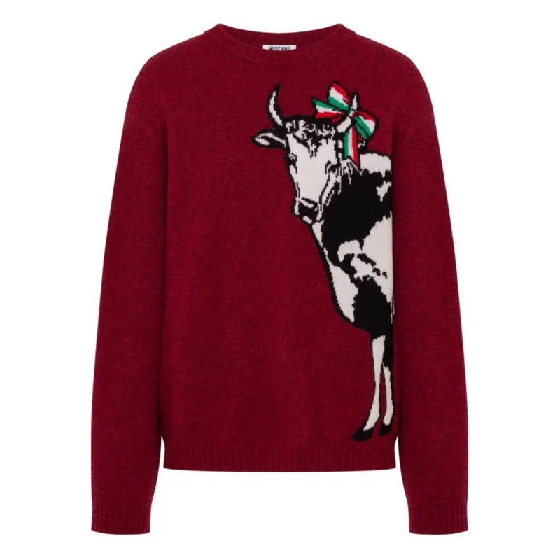Moschino Trui Classic Regular Fit Knitwear Red
