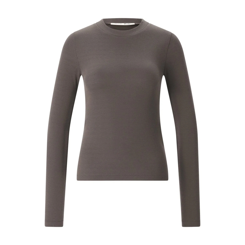 FEAR OF GOD T-Shirt Geripptes Langarmshirt grau