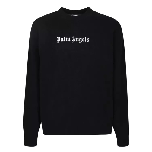 Palm Angels Wool-Blend Pullover Black 