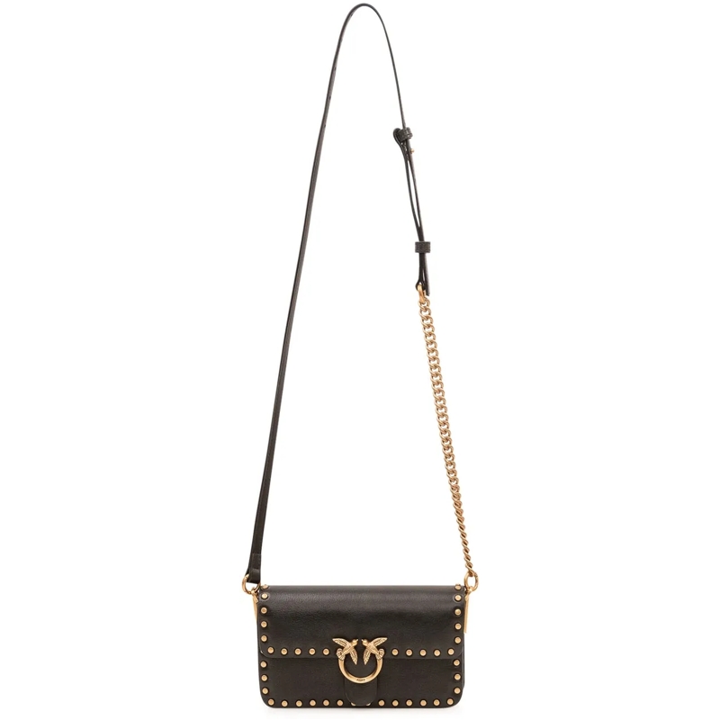 Pinko Schultertasche Love One Slouchy Baby Borsa a Spalla schwarz(Image 2)