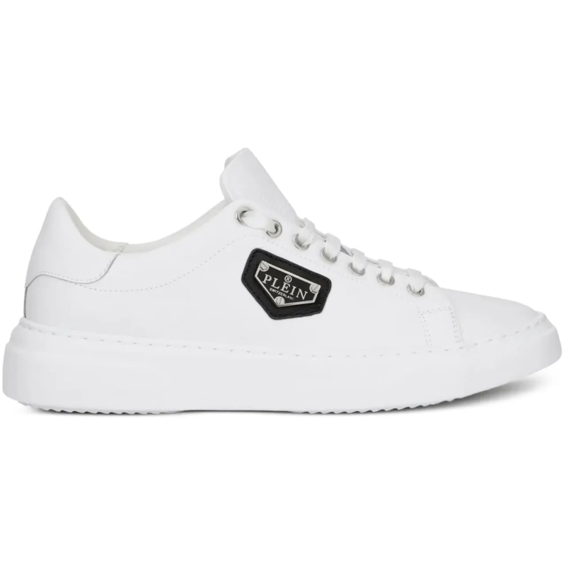 Philipp Plein Low-Top-Sneaker Lo-top Iconic Plein Logo Sneakers weiß