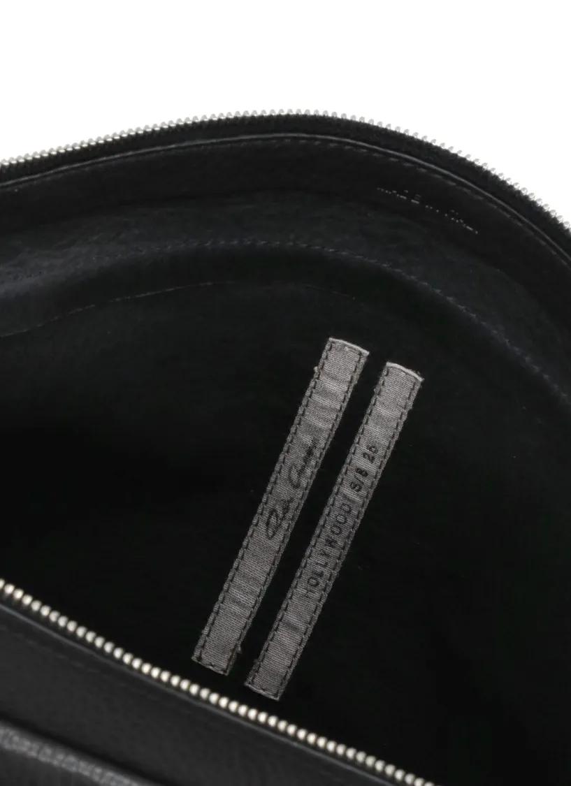 Rick Owens Hobo bags Black Leather Shoulder Bag in zwart