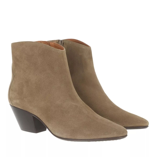 Isabel Marant Dacken Ankle Boots Suede Leather Taupe Stivaletto alla caviglia