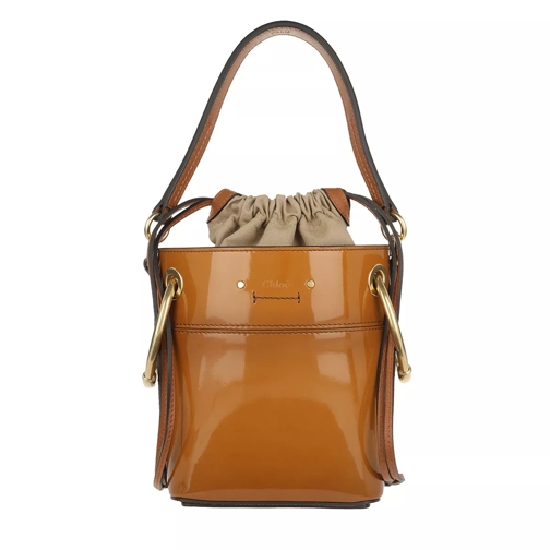 Chloé Roy Shoulder Bag Leather Caramel Bucket Bag