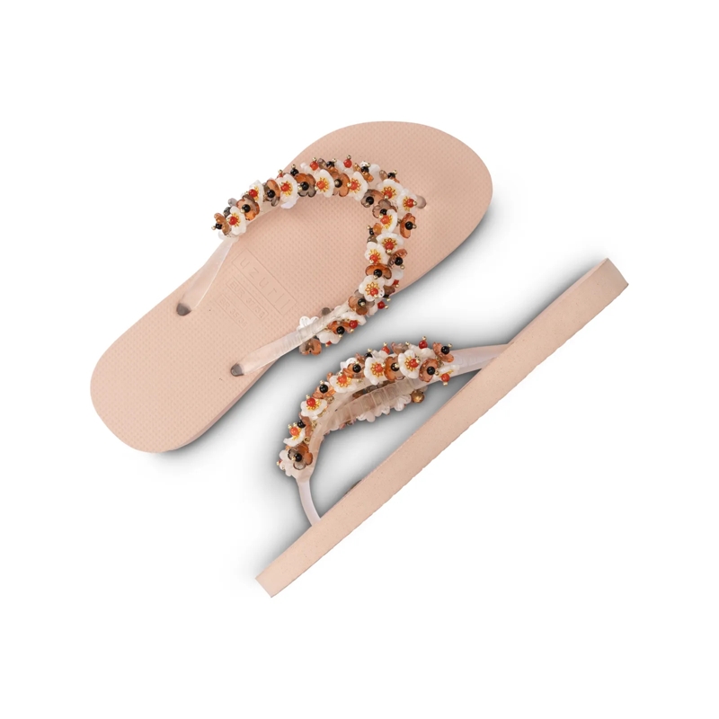 UZURII Flip Flops flip flop Tulum Bloom Coffee sand(Image 15)
