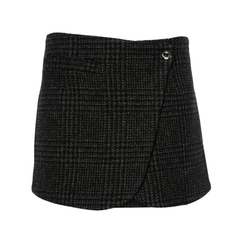 Coperni Minirock Prince Of Wales Check Mini Skirt Black