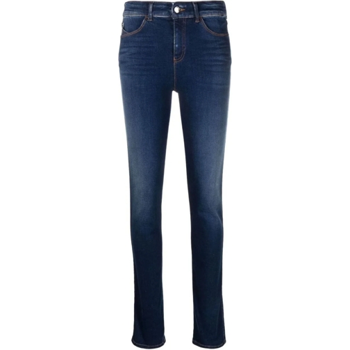 Emporio Armani Magere Been Jeans Jeans Blue blau