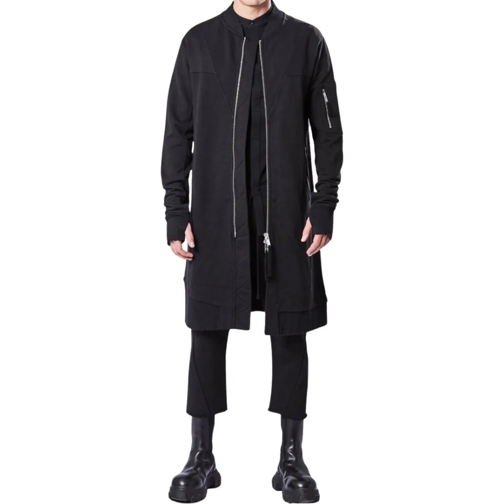 Thom Krom Übergangsjacke Long Black Jacket Black