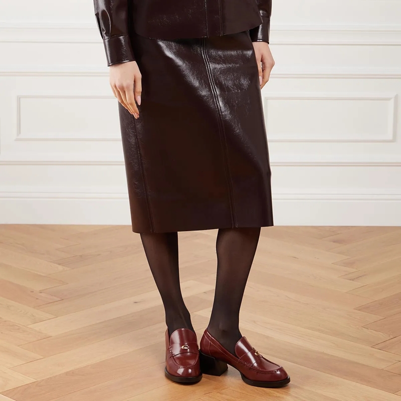 Coach Loafer Natalie Leather Loafer Dark Neutral(Image 2)